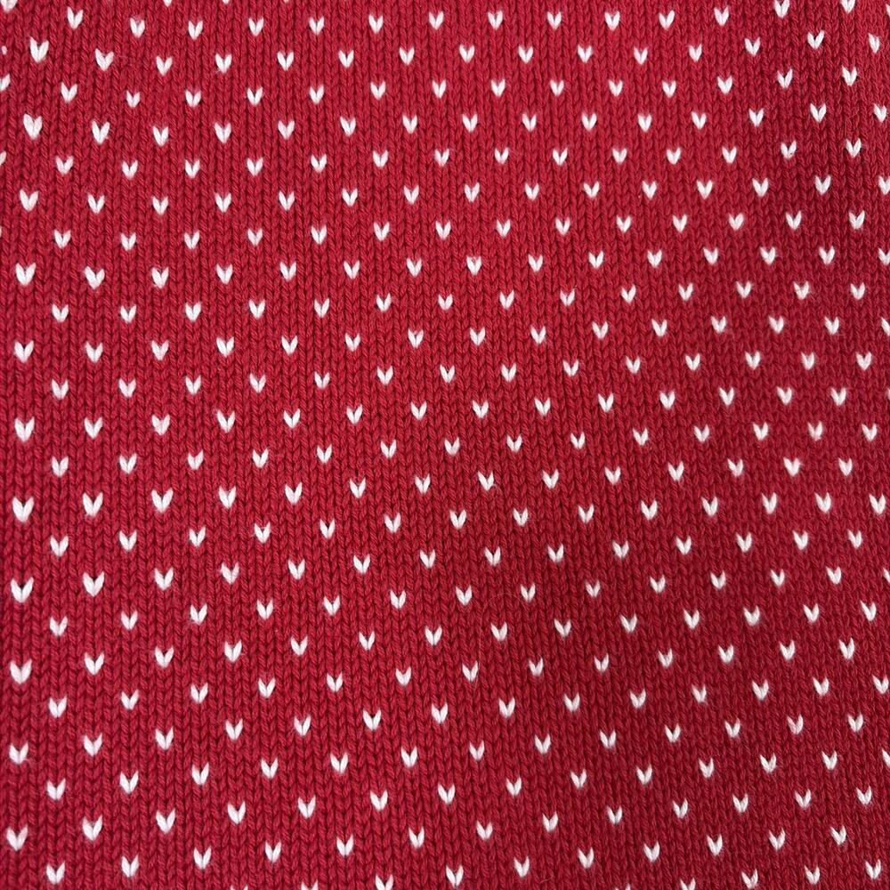 Hanna Andersson Girls Sweater Dress Red White Nordic Fair Isle Knitted sz 150/12 - Picture 9 of 9